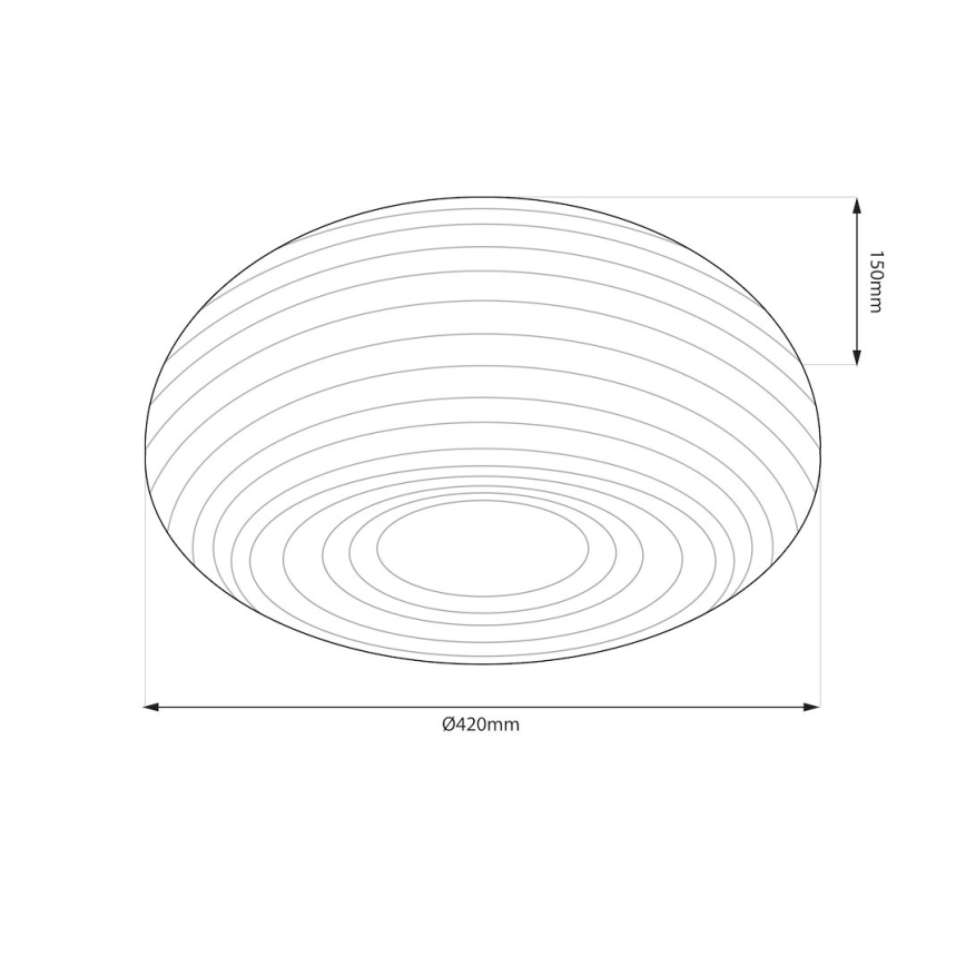 Стельовий світильник PULSO 3xE27/15W/230V діаметр 42 см білий