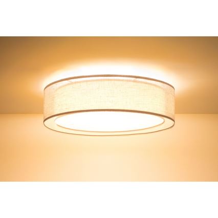 Стельовий світильник PURO 2xE27/40W/230V, діаметр 50 см, бежевий
