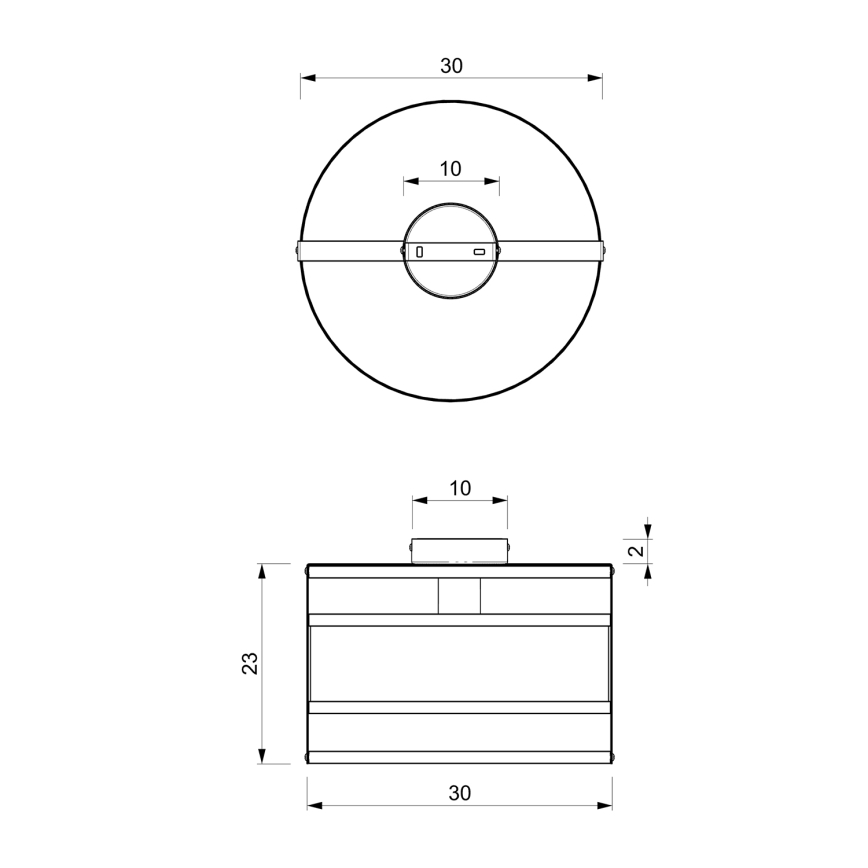 Стельовий світильник RIM 1xE27/60W/230V