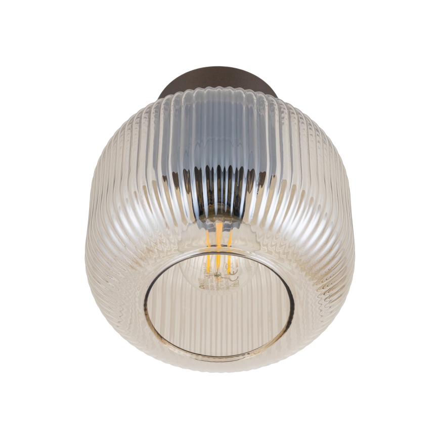 Стельовий світильник SALVIA 1xE14/10W/230V діам. 15 см коричневий/димчасто-коричневий