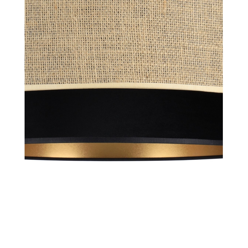 Стельовий світильник SARTA 1xE27/60 Вт/230 В Ø 45 см чорний/джут