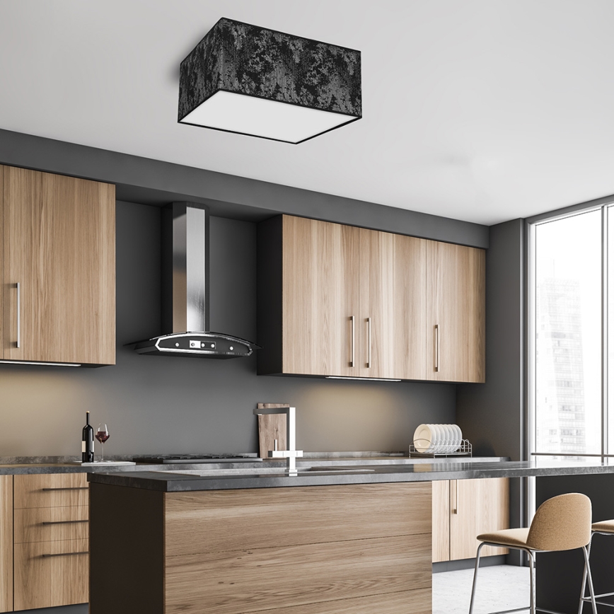 Стельовий світильник SATINO 2xE27/60W/230V чорний/сірий