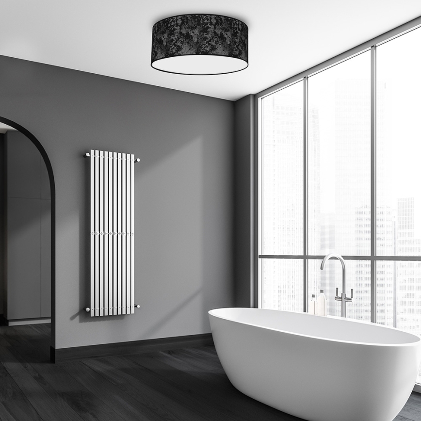 Стельовий світильник SATINO 2xE27/60W/230V чорний/сірий