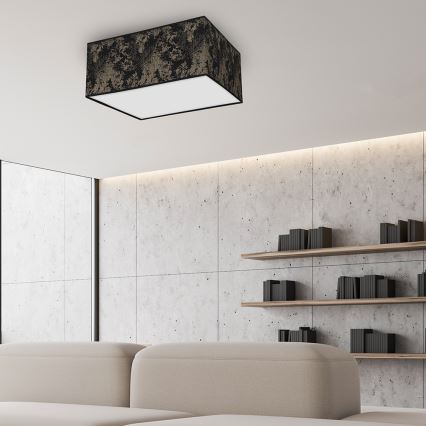 Стельовий світильник SATINO 2xE27/60W/230V чорний/золотий