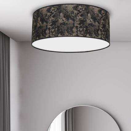 Стельовий світильник SATINO 2xE27/60W/230V чорний/золотий