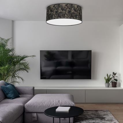 Стельовий світильник SATINO 2xE27/60W/230V чорний/золотий