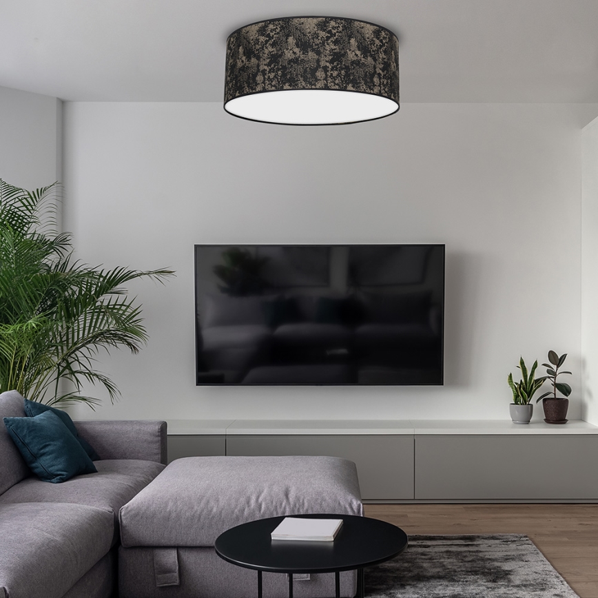 Стельовий світильник SATINO 2xE27/60W/230V чорний/золотий