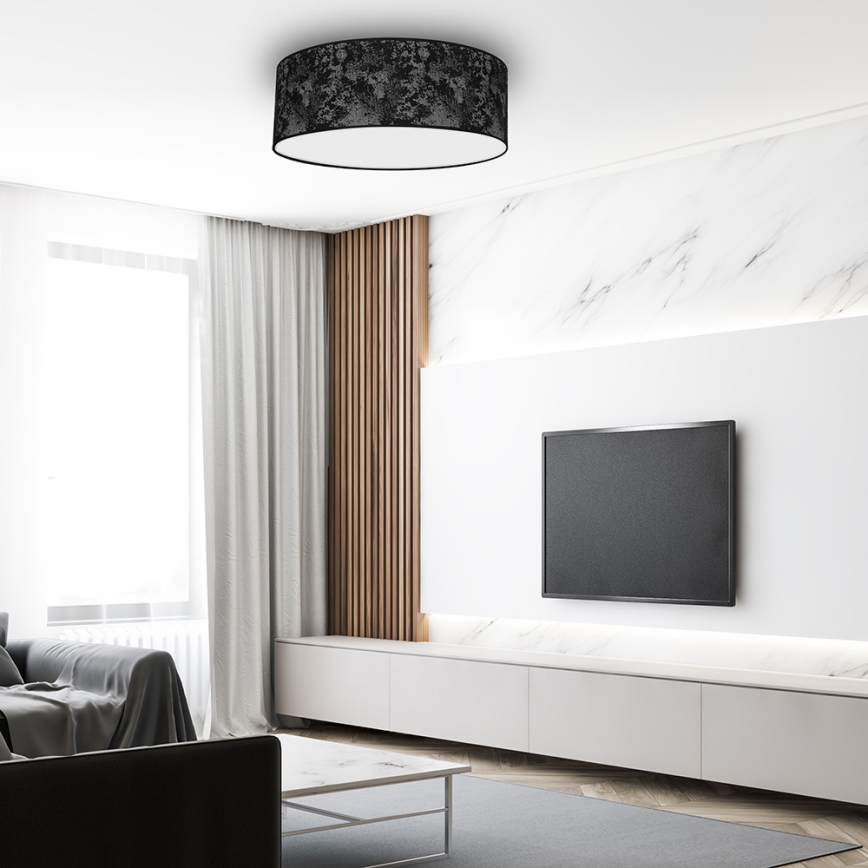 Стельовий світильник SATINO 3xE27/60W/230V чорний/сірий