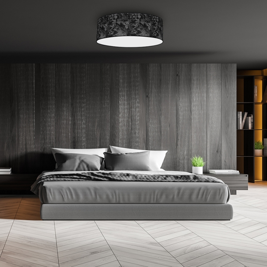 Стельовий світильник SATINO 3xE27/60W/230V чорний/сірий