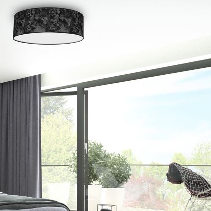 Стельовий світильник SATINO 3xE27/60W/230V чорний/сірий