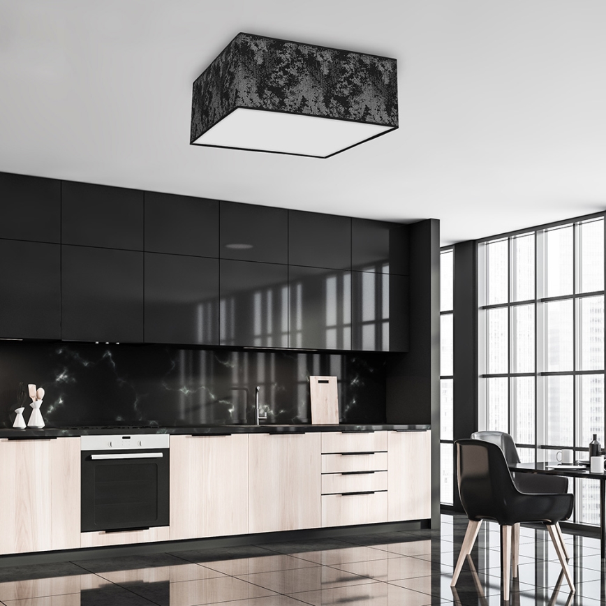 Стельовий світильник SATINO 3xE27/60W/230V чорний/срібний