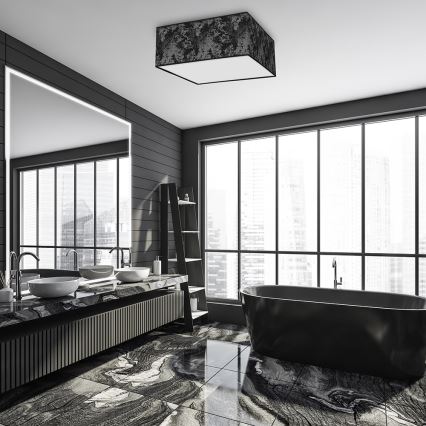 Стельовий світильник SATINO 3xE27/60W/230V чорний/срібний