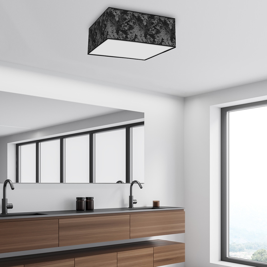 Стельовий світильник SATINO 3xE27/60W/230V чорний/срібний