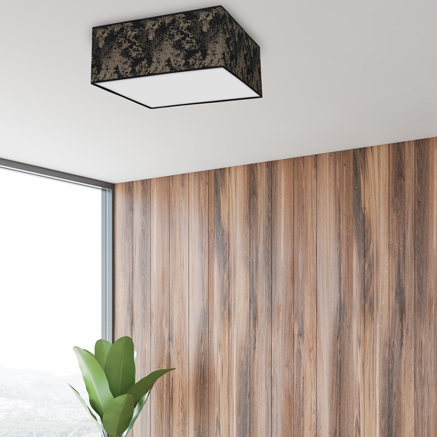 Стельовий світильник SATINO 3xE27/60W/230V чорний/золотий