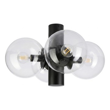 Стельовий світильник SFERIO 4xE14/5W/230V чорний/прозорий