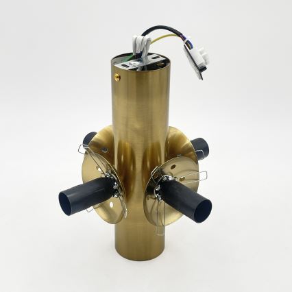 Стельовий світильник SFERIO 4xE14/5W/230V латунний/димчасто-бежевий