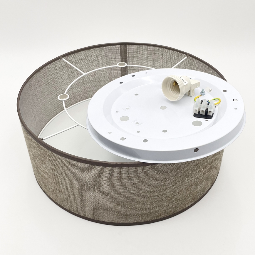 Стельовий світильник SIRJA 1xE27/15W/230V діаметр 35 см коричневий