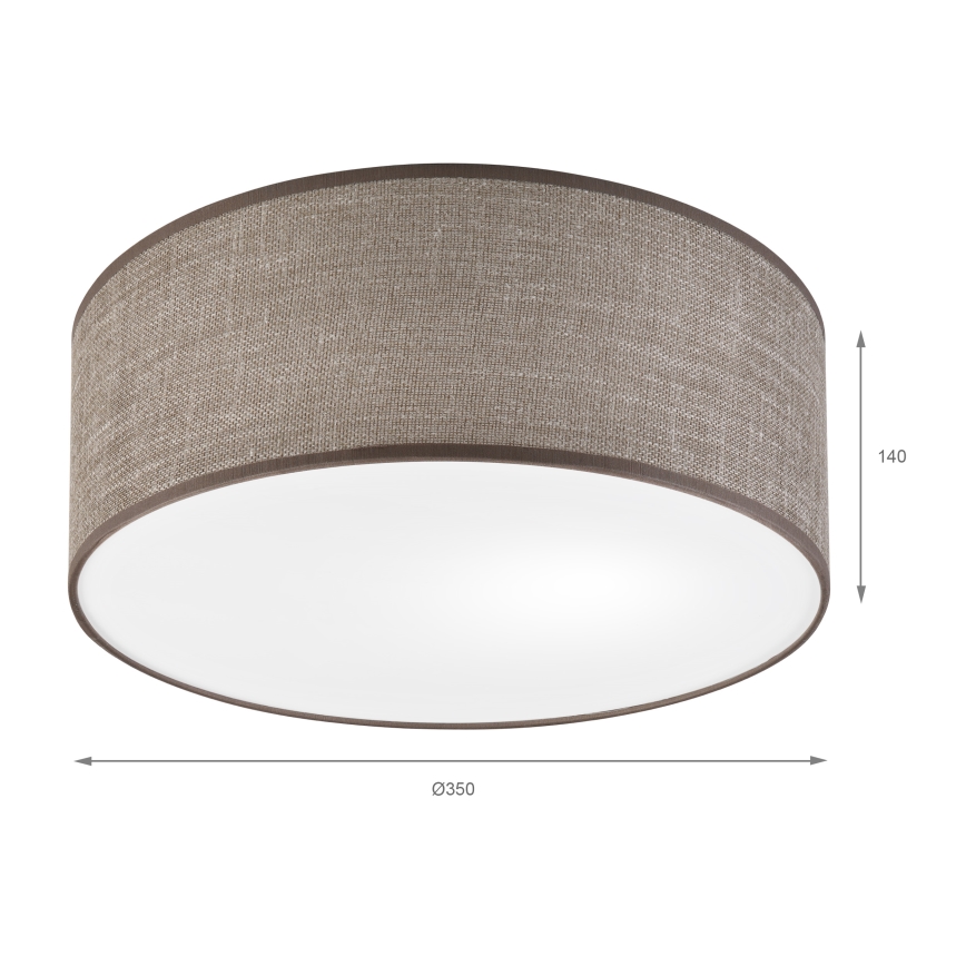 Стельовий світильник SIRJA 1xE27/15W/230V діаметр 35 см коричневий