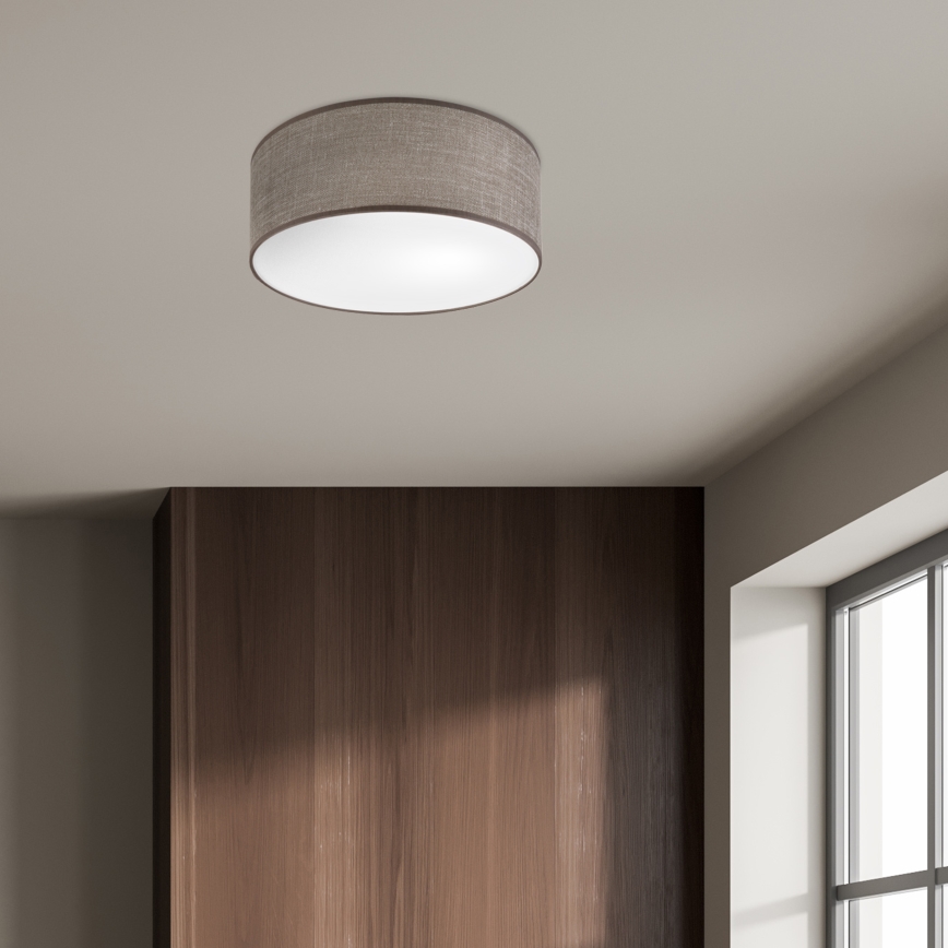 Стельовий світильник SIRJA 1xE27/15W/230V діаметр 35 см коричневий