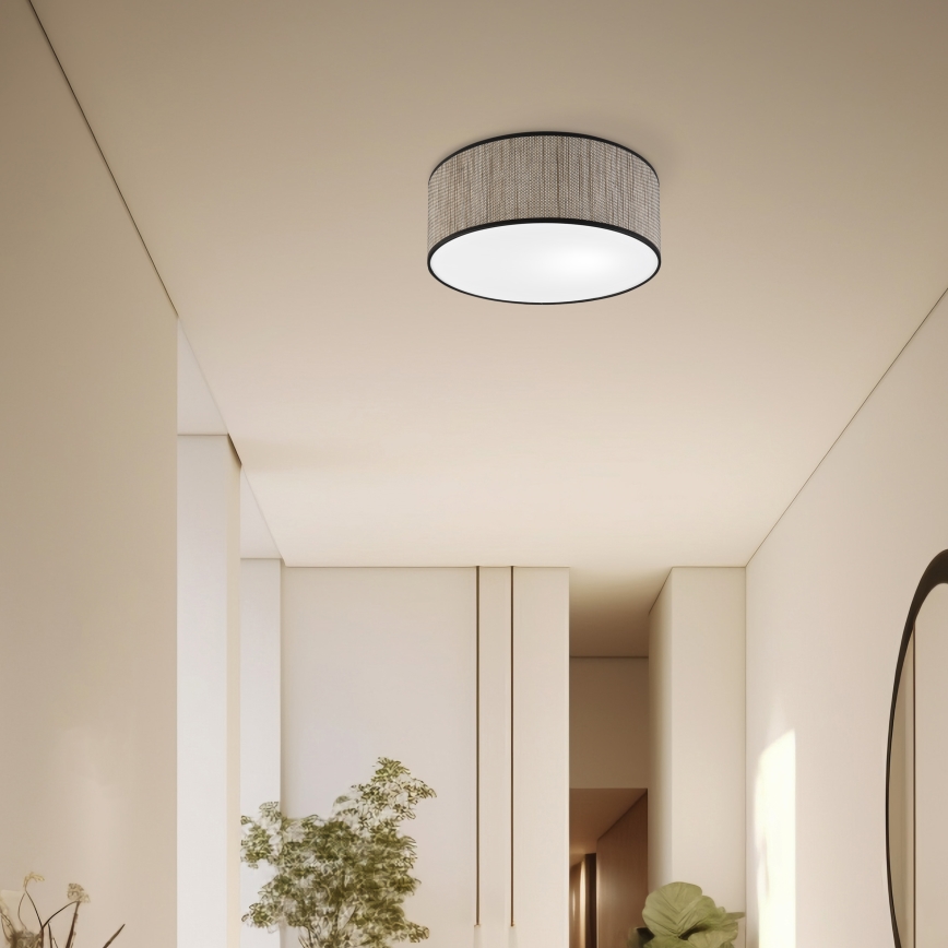 Стельовий світильник SIRJA 2xE27/15W/230V, діаметр 35 см, коричневий