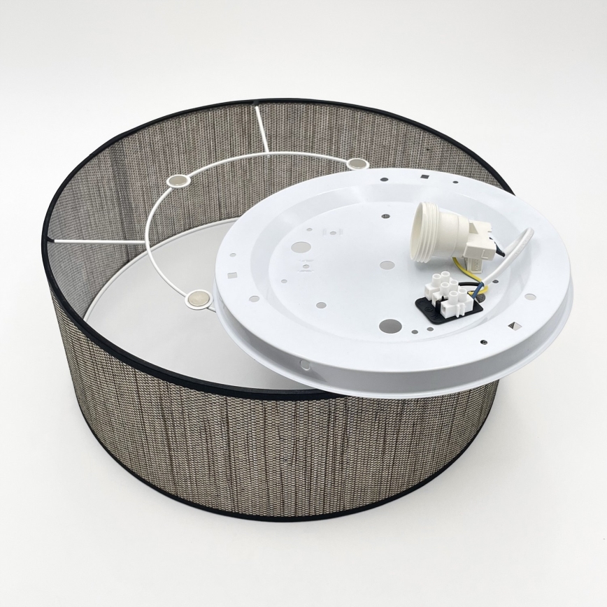 Стельовий світильник SIRJA 2xE27/15W/230V, діаметр 35 см, коричневий