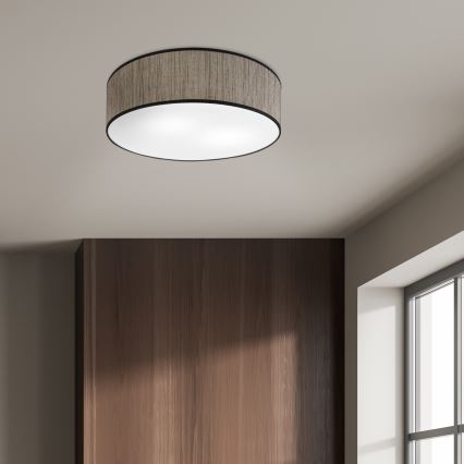 Стельовий світильник SIRJA, 2xE27/15W/230V, діаметр 45 см, коричневий