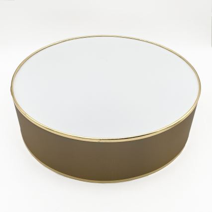 Стельовий світильник SIRJA 2xE27/15W/230V діаметр 45 см коричневий/золотий