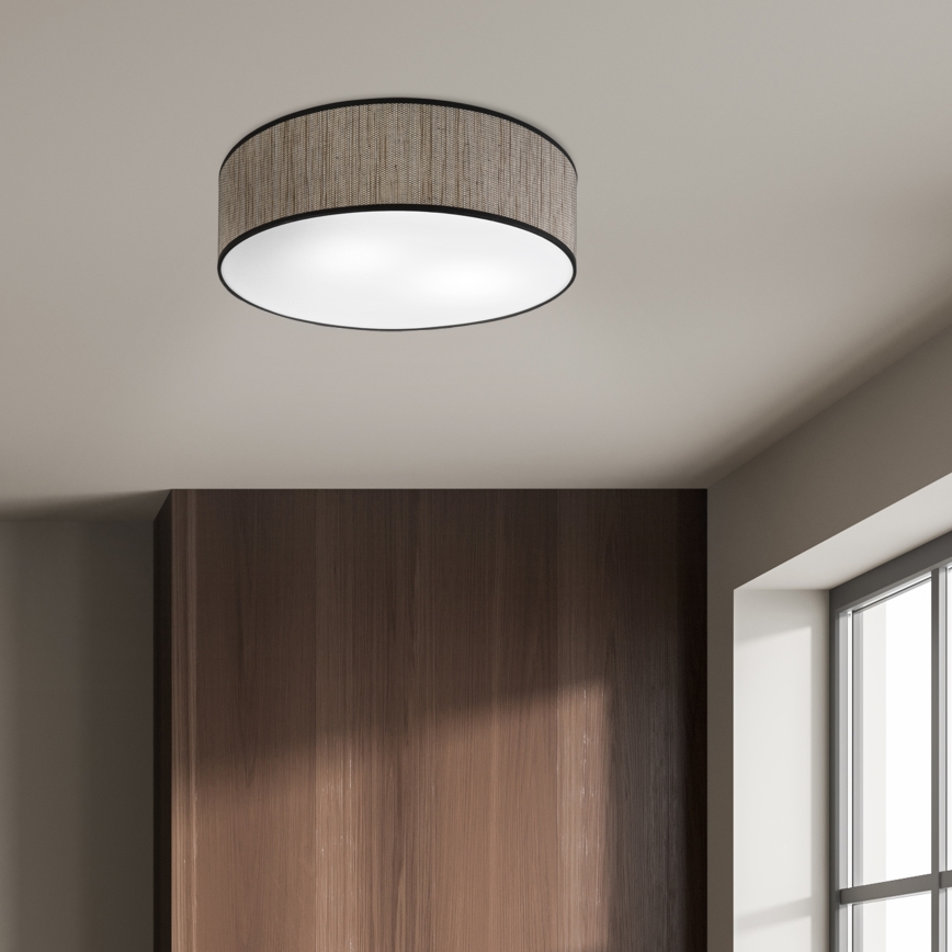 Стельовий світильник SIRJA, 2xE27/15W/230V, діаметр 45 см, коричневий