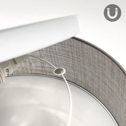 Стельовий світильник SIRJA 2xE27/15W/230V діаметром 45 см коричневий