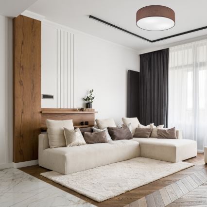 Стельовий світильник SIRJA DOUBLE 4xE27/15W/230V діаметр 45 см коричневий