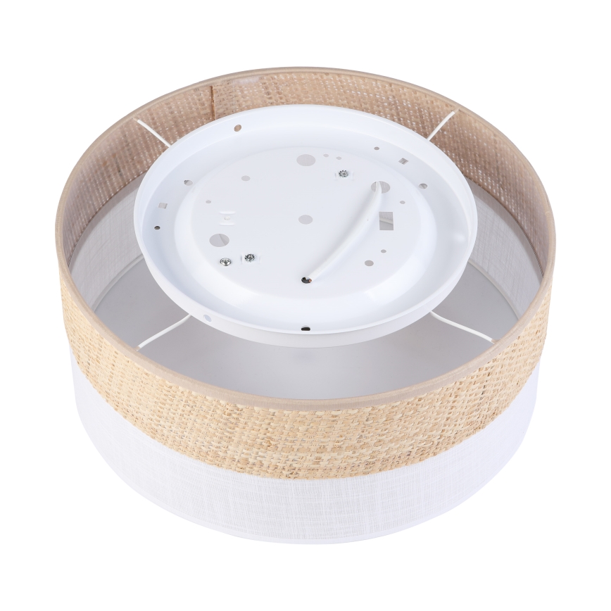 Стельовий світильник SIRJA DOUBLE BOHO 2xE14/15W/230V, діаметр 35 см, бежевий/білий