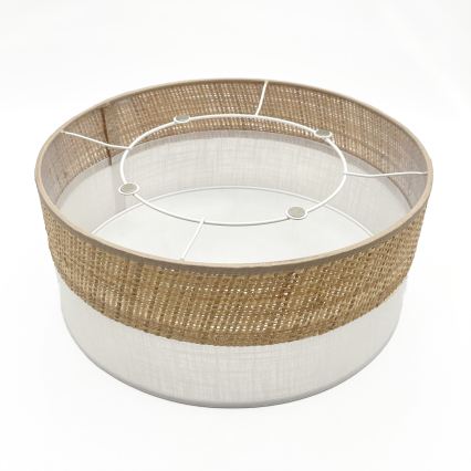 Стельовий світильник SIRJA DOUBLE BOHO 2xE14/15W/230V, діаметр 35 см, бежевий/білий