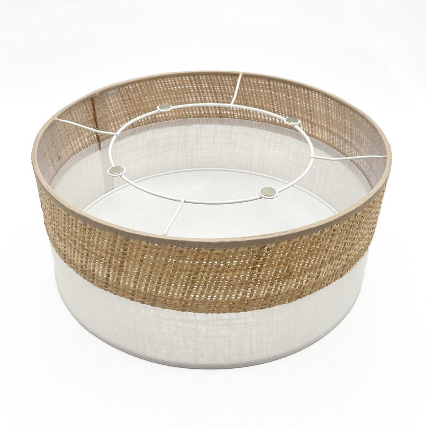 Стельовий світильник SIRJA DOUBLE BOHO 2xE14/15W/230V, діаметр 35 см, бежевий/білий