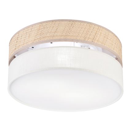 Стельовий світильник SIRJA DOUBLE BOHO 2xE14/15W/230V діаметр 35 см бежевий/кремовий