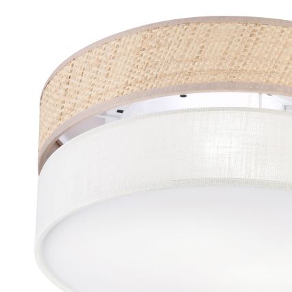 Стельовий світильник SIRJA DOUBLE BOHO 2xE14/15W/230V діаметр 35 см бежевий/кремовий