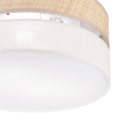 Стельовий світильник SIRJA DOUBLE BOHO 2xE14/15W/230V діаметр 35 см бежевий/кремовий