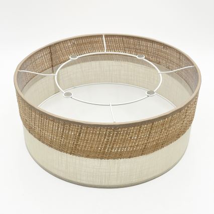 Стельовий світильник SIRJA DOUBLE BOHO 2xE14/15W/230V діаметр 35 см бежевий/кремовий