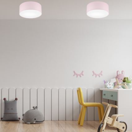 Стельовий світильник SIRJA PASTEL 1xE27/60W/230V діаметр 35 см рожевий