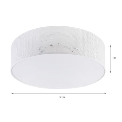 Стельовий світильник SIRJA PLISADO 4xE27/15W/230V діаметр 45 см білий