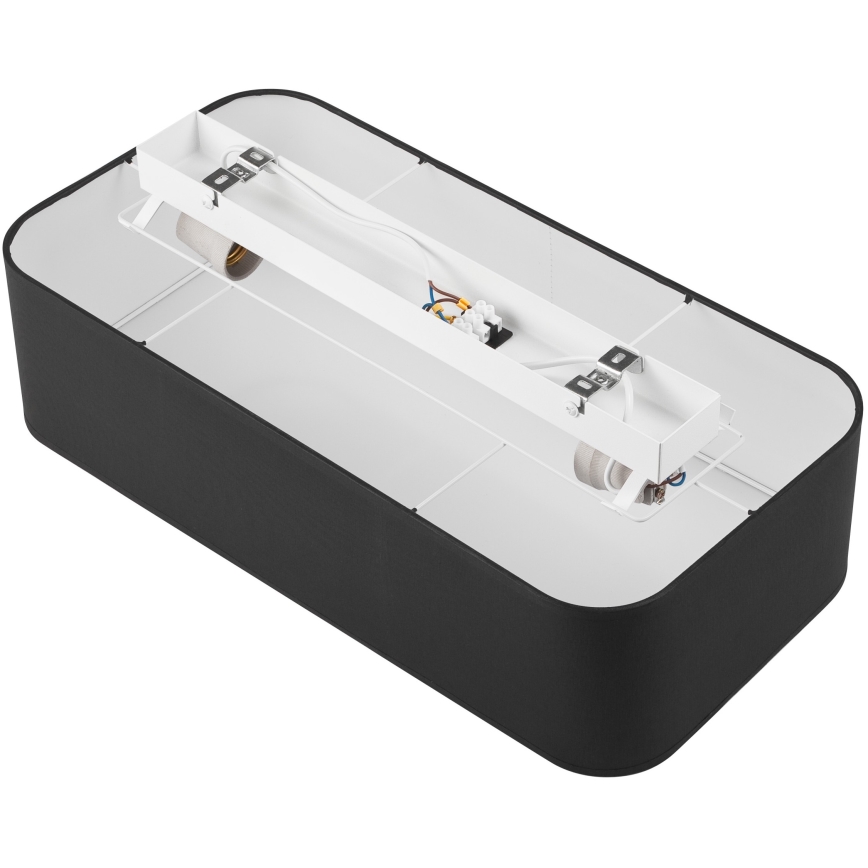 Стельовий світильник SIRJA SQUARE 2xE27/15W/230V чорний