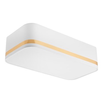 Стельовий світильник SIRJA SQUARE STRIPE 2xE27/15W/230V білий/золотий