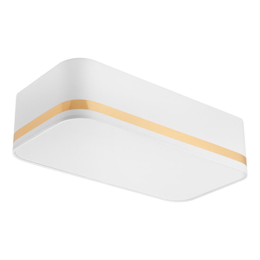 Стельовий світильник SIRJA SQUARE STRIPE 2xE27/15W/230V білий/золотий