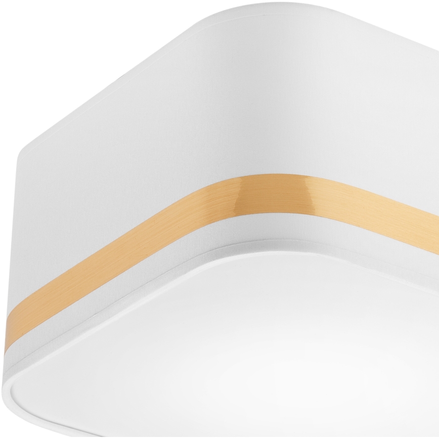 Стельовий світильник SIRJA SQUARE STRIPE 2xE27/15W/230V білий/золотий