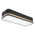 Стельовий світильник SIRJA SQUARE STRIPE 3xE27/15W/230V чорний/золотий