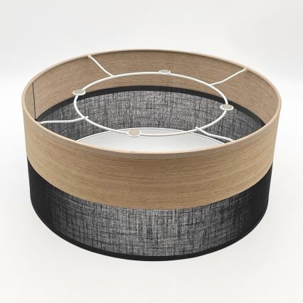 Стельовий світильник SIRJA WOOD 1xE27/15W/230V діаметр 35 см чорний/дуб