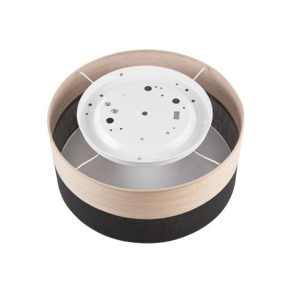 Стельовий світильник SIRJA WOOD 1xE27/15W/230V діаметр 35 см чорний/дуб