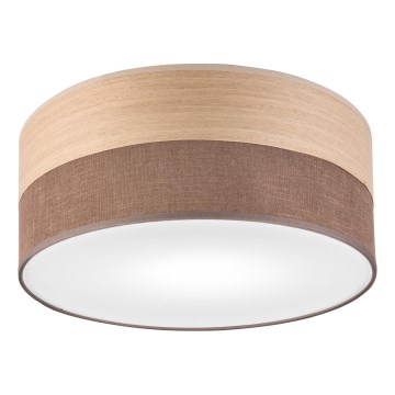 Стельовий світильник SIRJA WOOD 1xE27/15W/230V діаметр 35 см коричневий/дуб