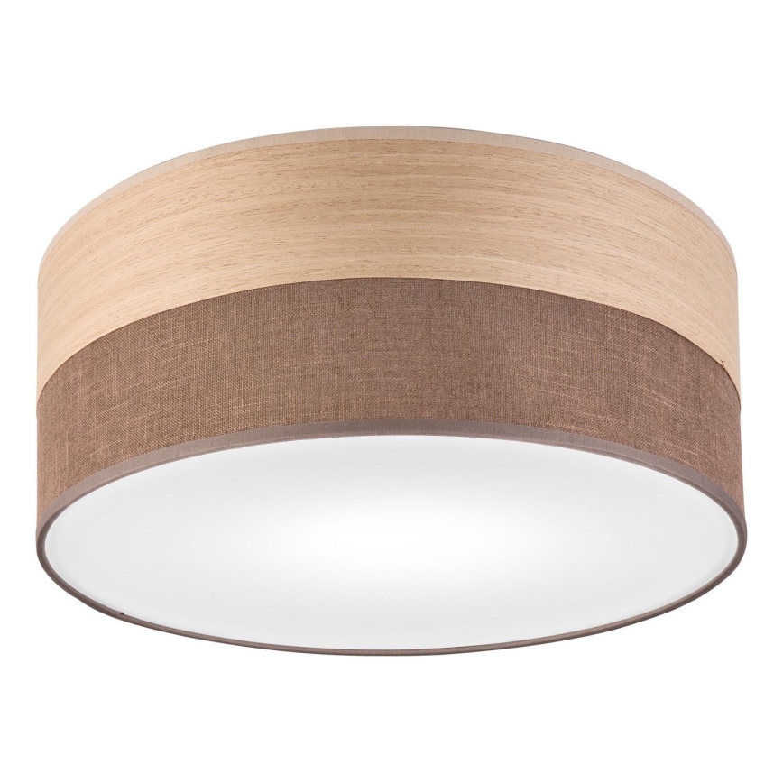 Стельовий світильник SIRJA WOOD 1xE27/15W/230V діаметр 35 см коричневий/дуб