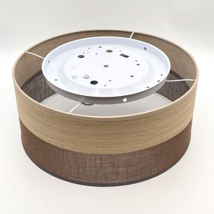 Стельовий світильник SIRJA WOOD 1xE27/15W/230V діаметр 35 см коричневий/дуб