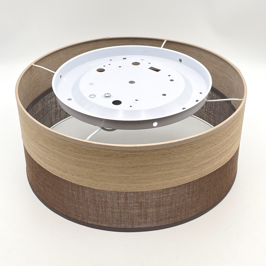 Стельовий світильник SIRJA WOOD 1xE27/15W/230V діаметр 35 см коричневий/дуб